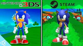 Sonic Lost World - 3DS vs. WiiU/PC | Side by Side