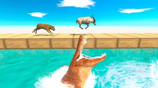 Who Can Cross the Bridge and Save Kong? - Animal Revolt Battle Simulator