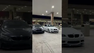 F82 meets E92 ✈️Ⓜ️ #bimmer #m4 #m3 #bucees #cars #drift #carsandcoffee #heem #viral #shorts