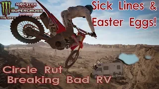 Sick Lines & Easter Eggs On The Compound | Circle Rut & Breaking Bad RV | Supercross The Game