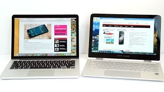 13" Retina MacBook Pro 2015 vs  HP Spectre x360 Comparison Smackdown