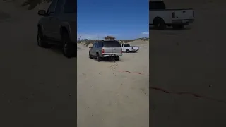Truck And Trailer Stuck And Recovered On The Beach - Pismo Oceano Dunes