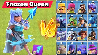 Frozen Arrow + Archer Queen vs Every Troops - Clash of Clans