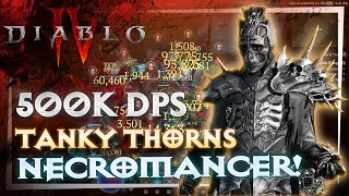 Diablo 4 - NEW BEST Tanky Thorns Necromancer build! Endgame Tier 45+ Level 80+ Build Guide!