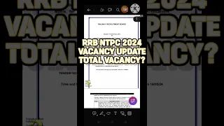 #rrb #rrbntpc rrb ntpc 2024 group d 2024 notification vacancy