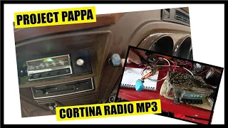 MK3 Cortina radio conversion - pappa mp3 radio build