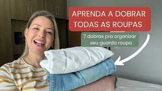 ✨Aprenda a dobrar as roupas e manter guarda roupa organizado