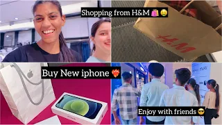 Buy new iphone 15pro max 🤑📱 || shopping form H&M 🛍️ || ManuVlogs