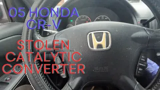 05 Honda CR-V catalytic converter