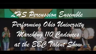 LHS Percussion Ensemble Performing OU Marching 110 Cadences