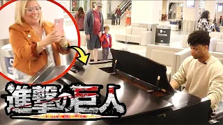 Playing Under The Tree (Attack On Titan) in Public on piano