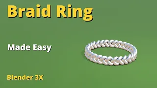 making braid ring easily in blender 3.4