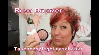 Neuer Rosa Bronzer, Spiegel als Geschenk am 4.5.24, Angebote zu Michaelas 60.Geburtstag