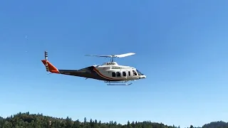 Erickson 214ST with new livery in Southern Oregon