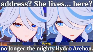 When FURINA "No Longer" The Hydro Archon Cutscene Fontaine Genshin Impact | Focalors