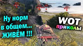 World of Tanks Приколы #143 (Мир Танков Баги Фейлы Смешные Моменты) Wot Танковая Нарезка Вот реплеи