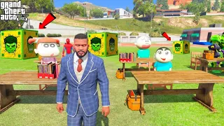 FRANKLIN Ask Question & Answers To Open HULK Lucky Box With Shinchan In GTA V || SumitOP