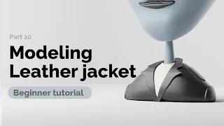 Modeling Leather jacket- Beginner Blender Tutorial | Create Your First NFT collection - part 10