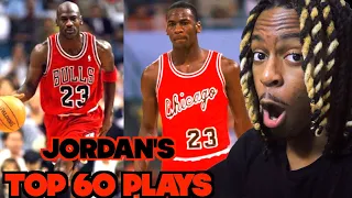 HE WASN'T HUMAN!! Michael Jordan’s Top 60 Career Plays | REACTION