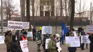 Протест железнодорожников