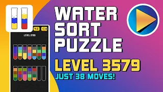 Water Sort Puzzle Level 3579 Walkthrough [38 Moves!]