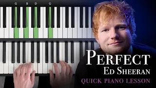 “Perfect” by Ed Sheeran  - Easy Piano Tutorial