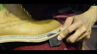 handmade shoes-norwegian welt double chain stitch