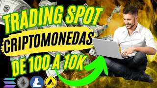 💰De 100 usd a 10 mil🤑Como Hacer TRADING De CRIPTOMONEDAS💰ESTRATEGIA De TRADING SPOT En Binance