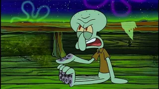 Squidward gets Burned by the Flying Dutchman - Spongebob Squarepants