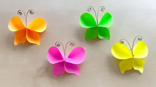 How to make a Butterfly using Origami paper 🦋