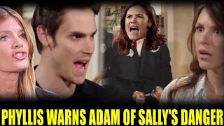 The Young And the Restless Spoilers Phyllis warns Adam about Sally and Chloe's threat