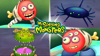 My Singing Monsters PENTUMBRA and X'RT VS Fanmade Monsters! | Ethereal Workshop Wave 4 || MSM Wub