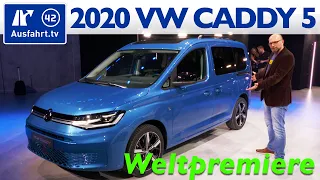 2020 Volkswagen VW Caddy 5 Cargo Maxi Edition -  Weltpremiere, Sitzprobe, kein Test - Ausfahrt.tv