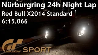 GT Sport - Nürburgring 24h Nordschleife Night Lap (6:15.066) Red Bull X2014 Standard