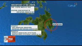 PHIVOLCS: New Bataan, Davao de Oro, niyanig ng magnitude 5.9 na lindol | 24 Oras News Alert