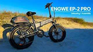 ENGWE EP-2 PRO Foldable Electric Bicycle Unboxing and Assembly