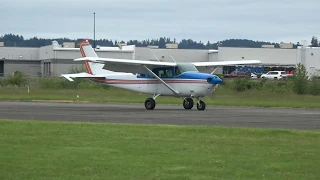 cessna 206 with sportsman STOL take off and landing practice KCLS
