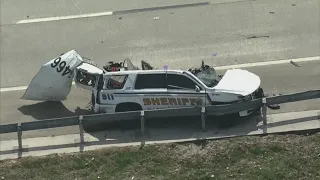 'Our hearts are broken' | HCSO deputy dies after clipping 18-wheeler on Tomball Parkway