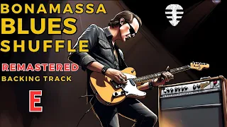 Escape the Mundane with [REMASTERED] JOE BONAMASSA style Blues Shuffle backing track in E - BPM 124