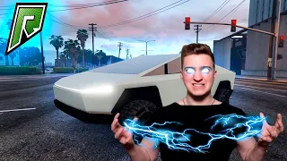 ТЮНИНГ моей Tesla Cybertruck! ДИКО валящий ЭЛЕКТРОМОБИЛЬ! Гонки по ШОССЕ!(GTA 5 RP/RADMIR)