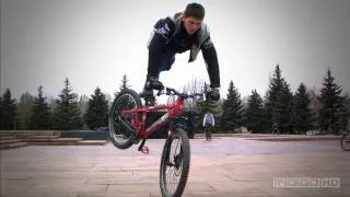 Bike trial jump ВЕЛОТРИАЛ Горловка классный прыжок