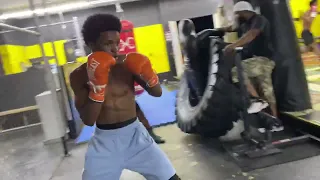 Beautiful footwork and Movement from young boxer Abdurrahman Mason