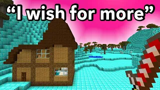 Minecraft but Whatever you Wish for, Happens!