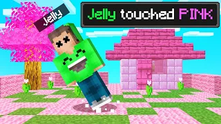 I Can NOT Touch PINK In Minecraft… (touch = die)