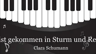 Er ist gekommen in Sturm und Regen(Clara Schumann Op.12-1)반주 Piano Accompaniment