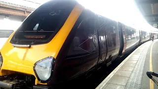 Cross-country Class 221 Departure York for Glasgow Central