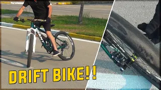 TURN YOUR BIKE INTO A DRIFT MACHINE!! //WE BURNED THE TIRES //