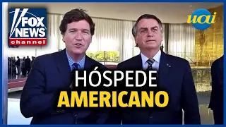 Bolsonaro recebe Tucker Carlson da Fox News