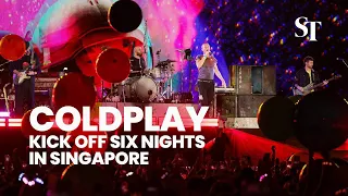 Coldplay kick off six nights of concerts in Singapore