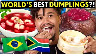 We Tried 7 Exotic Dumplings From Around The World! | People Vs. Food